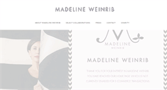 Desktop Screenshot of madelineweinrib.com