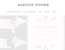 Tablet Screenshot of madelineweinrib.com